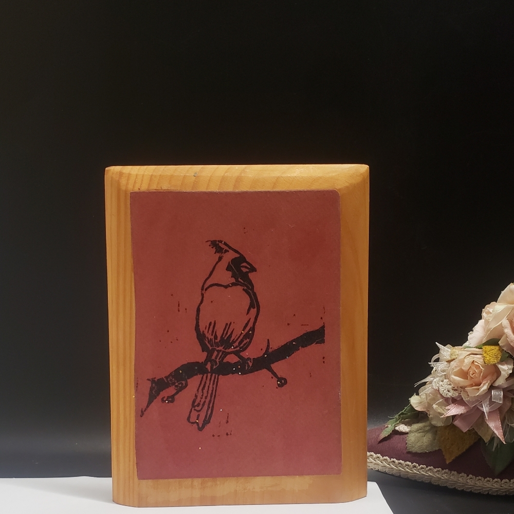 Vintage Handmade Cardinal Bird Home Decor